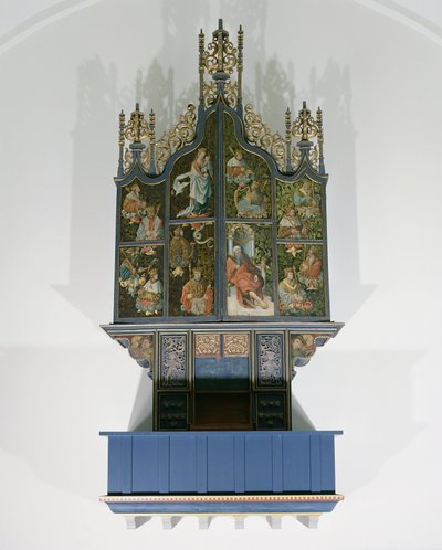 Órgano pintado de School Netherlandish
