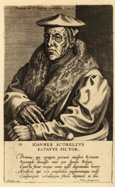 Retrato de Jan van Scorel de School Netherlandish