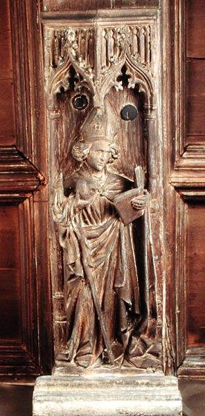 San Ambrosio, uno de los Cuatro Padres Latinos de la Iglesia de School Netherlandish
