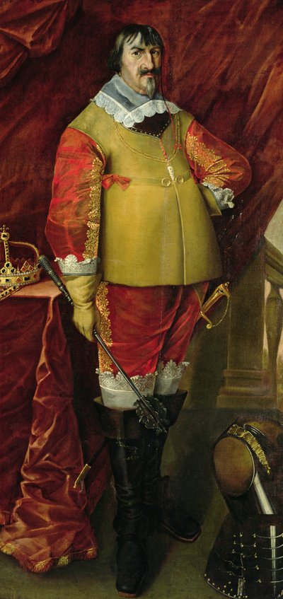 Rey Christian IV (óleo sobre lienzo) de School Norwegian