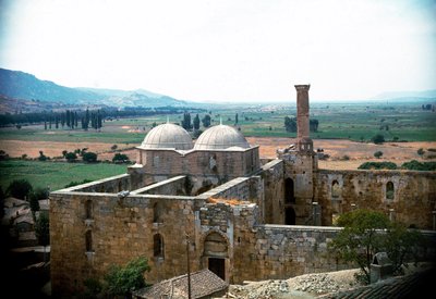 Arte otomano: vista de la Mezquita Isa Bey, Mezquita Ayasoluk de School Ottoman