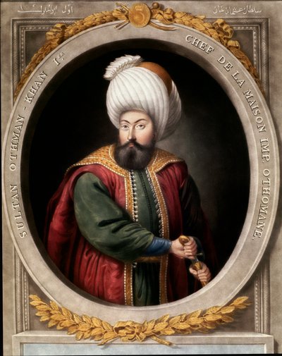 Imperio Otomano: retrato del primer sultán otomano Osman I (1299-1326) de School Ottoman