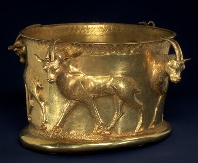 Copa con un friso de Gacelas de School Persian