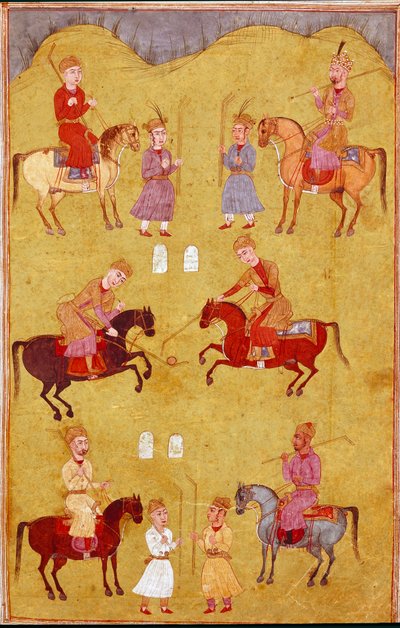 Arte islámico: la partida de polo de School Persian