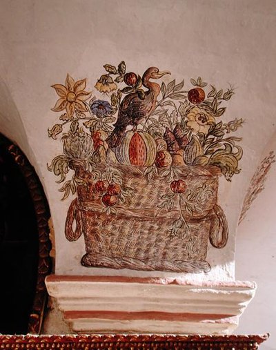 Cesta de flores del Patio de los Naranjos de School Peruvian