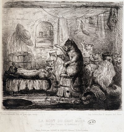La muerte del gato Murr (de los cuentos de Hoffmann) - Dibujo, Portugal de School Portuguese