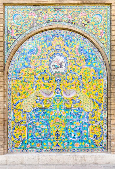 Azulejería del palacio Golestán, Teherán, Irán (foto) de School Qajar