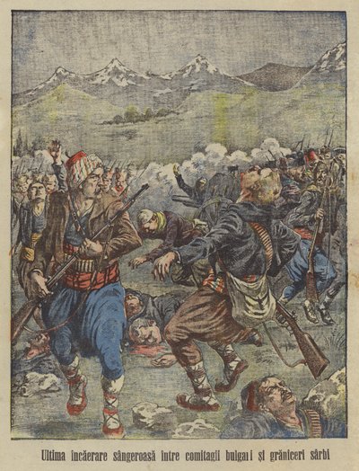 Sangrienta batalla entre tropas búlgaras y serbias de School Romanian