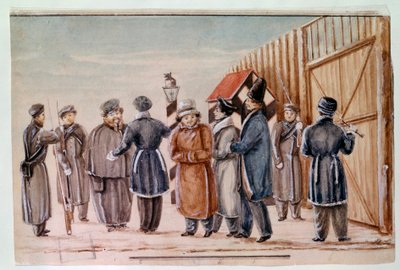 Los decembristas parten hacia la prisión de la Tcheta de School Russian