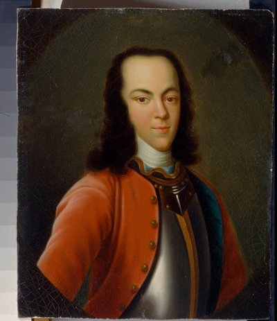 Retrato del zarevich o gran duque Alexis Petrovich Romanov de Rusia de School Russian