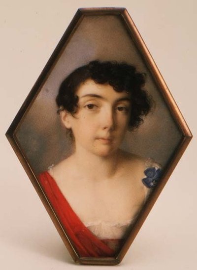 Retrato de Anna Mikhailovna Khitrovo (1782-1846), c.1802 de School Russian