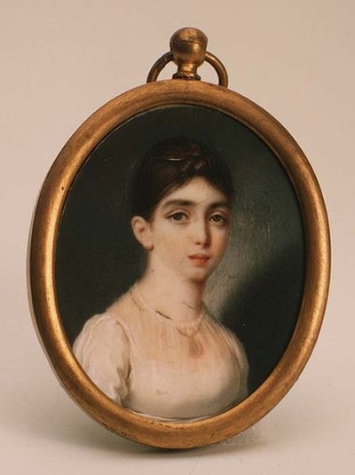 Retrato de Darya Mikhailovna Opochinina (1788-1854) de School Russian