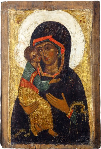 Icono ruso: La Virgen de Vladímir de School Russian