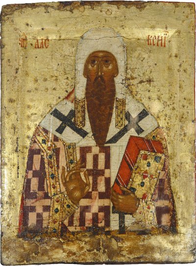 Icono ruso: San Metropolitano Alexis de School Russian