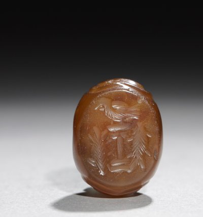 Intaglio de altar de fuego, c.400 de School Sasanian