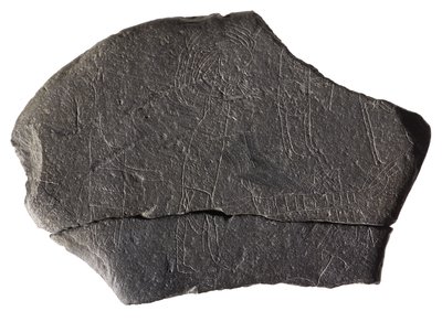 Piedra de rehén, del monasterio insular medieval temprano, Inchmarnock, Bute, Escocia, c. siglo VIII-IX de Scottish School