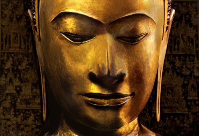 Cabeza de una imagen de Buda de School Siamese