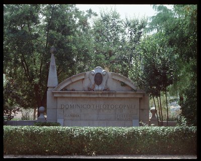 Vista del monumento a El Greco de School Spanish