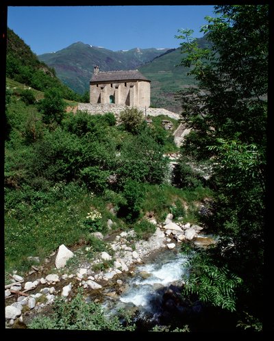 Vista de la capilla de San Pelegrín, Arties (fotografía) de School Spanish