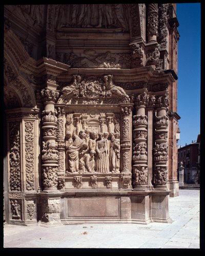 Vista de la fachada de la catedral de Santa María, Astorga, España de School Spanish