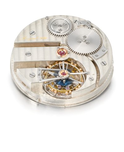 Reloj de bolsillo tourbillon de un minuto sin llave, Breguet no. 986 de Swiss School