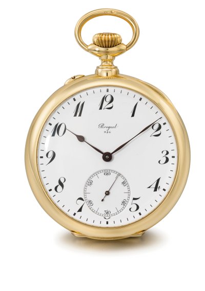 Reloj tourbillon sin llave de un minuto, Breguet no. 986 de Swiss School