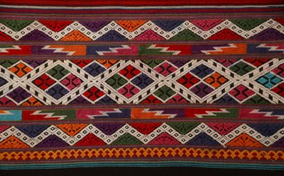 (detalle) de tela Tai Lu de School Thai