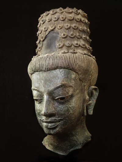 Cabeza gigante de un bodhisattva de School Thai