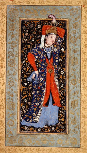 Bailarina con pañuelos en cada mano, c.1560 de School Uzbek