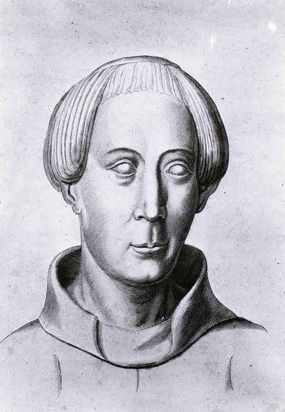 Gerald de Gales, clérigo e historiador galés-normando (litografía) de School Welsh
