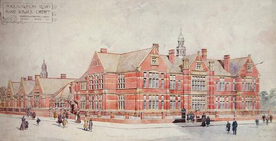 Escuelas de la Junta de Marlborough Road, Cardiff, principios del siglo XX de School Welsh