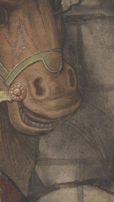 Cabeza de caballo, 1500-1550 de School of Raphael.