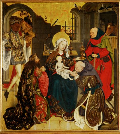 Adoración de los Reyes Magos ... (pintura sobre madera) de Schottenaltar Master