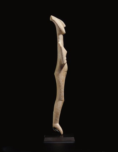 Figura femenina reclinada cicládica, pieza del maestro Schuster, Cicládico Temprano II, c.2400 a.C. de Schuster Master