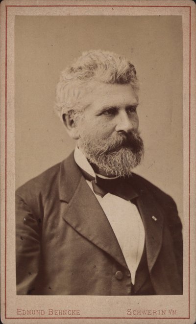 Retrato del violonchelista y compositor Georg Goltermann 1824-1898, c. 1880 de Schwerin . Photo studio Edmund Behncke