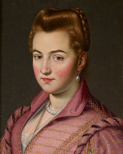 Una dama de la casa de Parma, posiblemente Costanza Colonna (óleo sobre lienzo) de Scipione (1550 98) (attr. to) Pulzone
