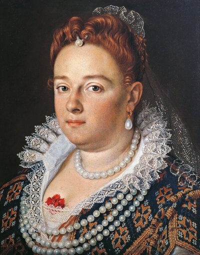 Retrato de Bianca Cappiello esposa de Francesco I de Medici (pintura) de Scipione (1550 98) Pulzone