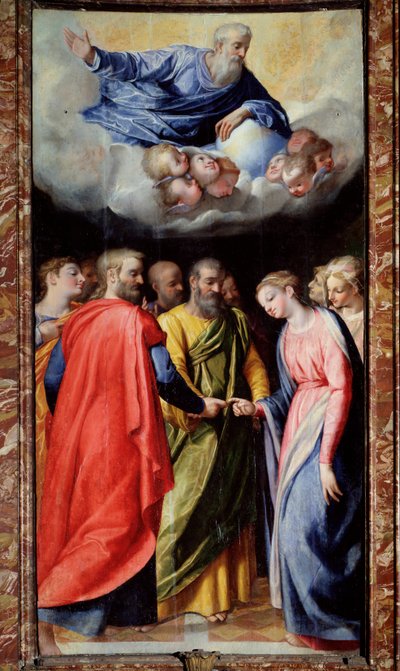 El matrimonio de la Virgen de Scipione Pulzone