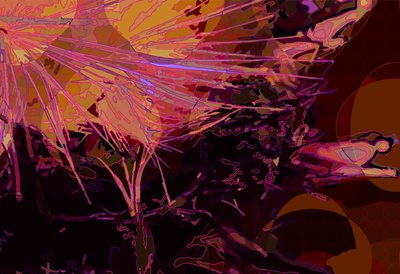 Alcachofa abstracta horizontal 6 de Scott J. Davis