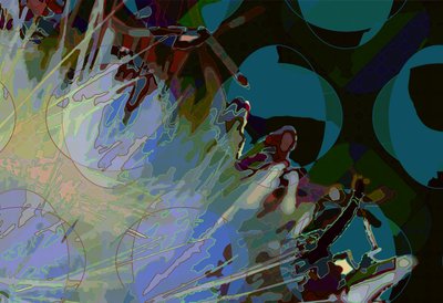 Alcachofa abstracta horizontal 8 de Scott J. Davis