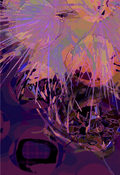 Alcachofa abstracta de Scott J. Davis