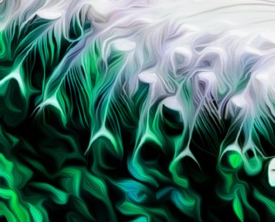 Abstracto verde de Scott J. Davis