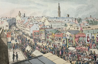 Dibujo de la Feria de Glasgow, de The Glasgow Looking Glass de Scottish School
