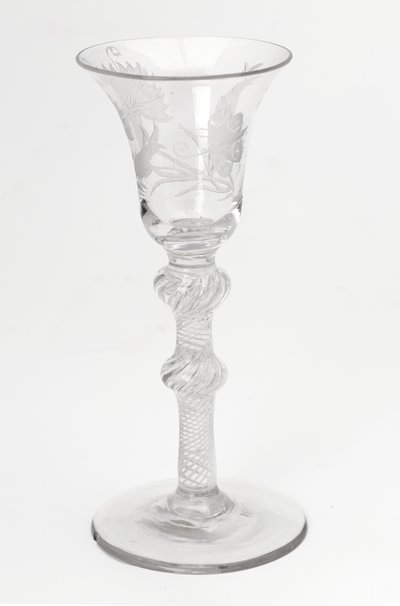 Vaso de aire Jacobita grabado, c.1760 de Scottish School