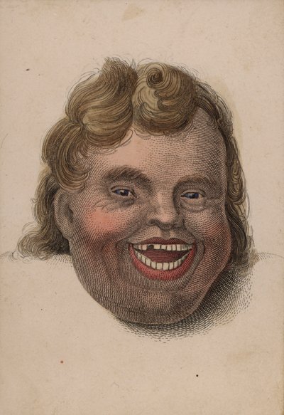Rostro de un hombre riendo de Scottish School