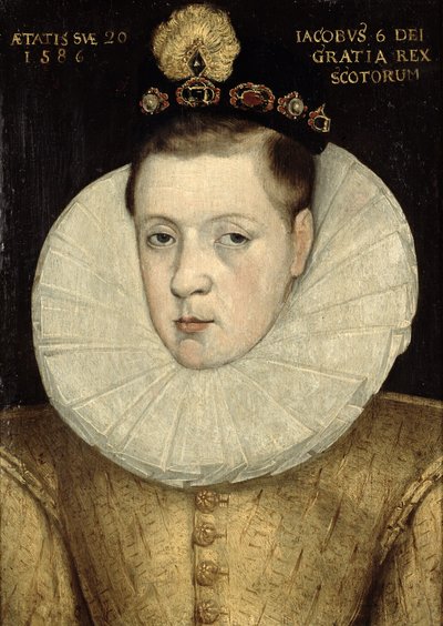 Retrato de Jacobo VI de Escocia, luego Jacobo I de Inglaterra (1566-1625) de Scottish School