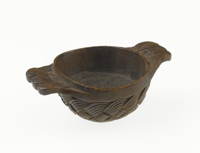 Quaich, cuenco o vaso de beber de madera de las tierras altas, c.1700 de Scottish School
