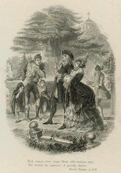 Escena de Ensayos Morales, de Alexander Pope de Scottish School