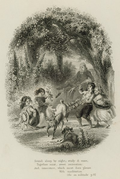 Escena de Oda a la Soledad, de Alexander Pope de Scottish School