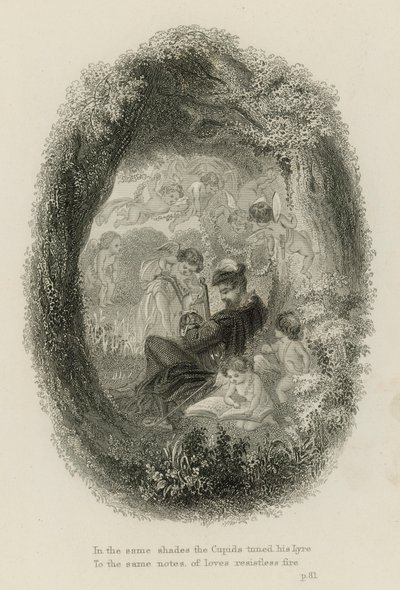 Escena de Windsor Forest, de Alexander Pope de Scottish School